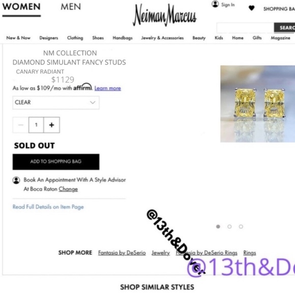 1ct Canary Radiant Earrings - Picture 12 of 12